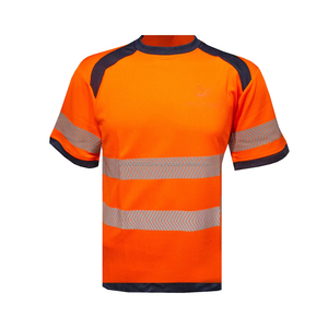 Camiseta de Trabajo con Logotipo Personalizado, Mangas Cortas, Transpirable, de Alta Calidad, Reflectante, de Seguridad para Hombre - Product Image 1