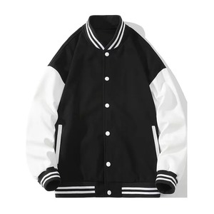 New Fashion Varsity <b>Jacket</b> for <b>Men</b> Women Quality Baseball Sports Coat with Patchwork Button Design <b>Light</b> Fabric XL Size Winter - Product Image 4
