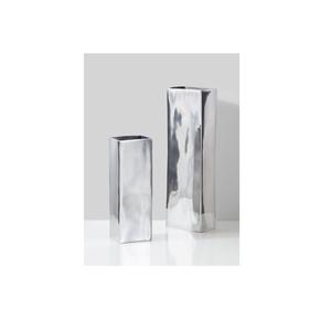 Florero de aluminio brillante hecho a mano moderno de lujo para decoración de piso de boda y hogar - Product Image 2