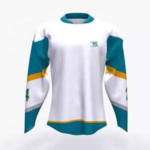 Uniforme de Equipo de Hockey sobre Hielo, Jersey con Cuello Redondo, Acabado Liso y Ajuste Flexible, Jersey de Hockey sobre Hielo de Alta Calidad - Product Image 1