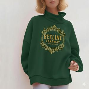 Nueva Llegada, Sudadera Casual de Invierno para Mujer, Talla Grande, Diseño Sólido, Personalizable con Logotipo Impreso en la Parte Delantera, Cuello Alto Simulado, Poliéster/Algodón, Venta al Por Mayor - Product Image 5