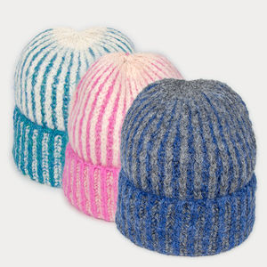 Moda de invierno Waffle Beanie Logotipo personalizado Hombres Beanie Hat Waffle Knit Jacquard Beanie con etiqueta privada/etiqueta tejida hecha Pakistán - Product Image 1