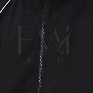 Custom Color Breathable Nylon Zip-up Windbreaker Sets with Hood for Piping <b>Work</b> High Street Style Two-Piece Tracksuit for Winter - Product Image 6