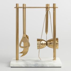 Ensemble d'outils de bar en acier inoxydable fait à la main, kit de mélange de cocktails moderne pour la maison, la cuisine, les fêtes, les réceptions, style et qualité - Product Image 6