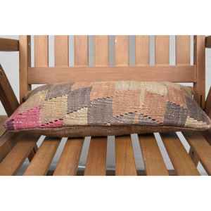 Oreiller en laine Kilim beige 8x16 pouces de luxe rustique moelleux Floral jeter pour canapé literie Portable Vintage tissé Patchwork Design - Product Image 4