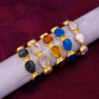 Bracelet ajustable en laiton plaqué or, serti de citrine en forme de poire, bijoux de mode chrétienne faits à la main, idéal pour les fêtes