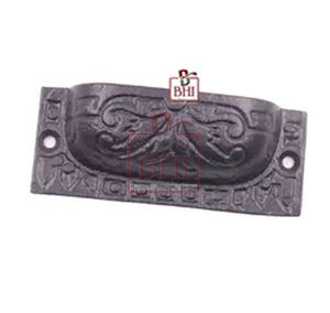 Tiroir de cuisine en métal Poignée de tiroir Armoire Porte Meubles Antique Shell Vintage Armoire Tiroir Poignée Ensemble de 4 Pcs - Product Image 5