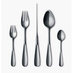 Ensemble de couverts réutilisables en acier inoxydable couverts de mariage de luxe élégant cuillère et fourchette argent poli miroir - Product Image 2