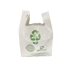 Sac d'épicerie d'emballage alimentaire de T-shirt biodégradable d'OXO + de PLA pour l'emballage alimentaire - Product Image 4
