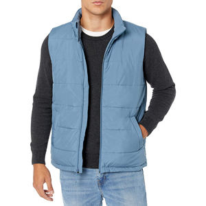 เสื้อกั๊กพัฟเฟอร์คุณภาพสูงสั่งทำพิเศษสำหรับผู้ชาย พร้อมโลโก้สั่งทำ เสื้อแจ็คเก็ตพัฟเฟอร์แบบไม่มีแขนสำหรับผู้ชาย เสื้อกั๊กพัฟเฟอร์แบบเย็บติดกัน ระบายอากาศได้ดี พับเก็บได้ - Product Image 1