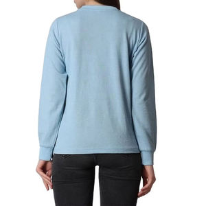 Camisa de mujer de color sólido de manga larga MOQ bajo transpirable precio barato camisa de mujer personalizada - Product Image 6