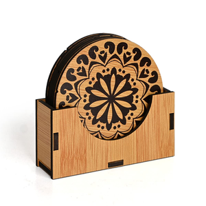 New design hexagon tea & coffee wooden coaster home kitchen office dining table tea cups coffee mugs beer cans bar <b>water</b> <b>glasses</b> - Product Image 6