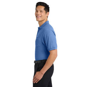 Camisa Polo de Seda sin Costuras Personalizada OEM para Hombre, Estilo Casual y de Negocios - Product Image 3