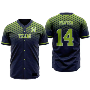 Conjunto de uniformes de béisbol personalizados más vendidos, ropa de béisbol y softball, camisetas baratas de softball que se desvanecen para hombres - Product Image 4