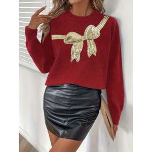 Women's Casual Floral Embroidered Long Sleeve <b>Cardigan</b> Sweater with Letter Design - Product Image 2