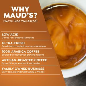 Cápsulas de Café Descafeinado con Sabor a Caramelo Salado de Maud's, 18 Unidades, Café Descafeinado de Tueste Medio en Cápsulas Individuales - Product Image 2