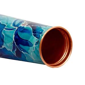 Diseño impreso 100% botella de agua de cobre puro 900ml botella de cobre de la mejor calidad para la venta de exportación de la India - Product Image 3