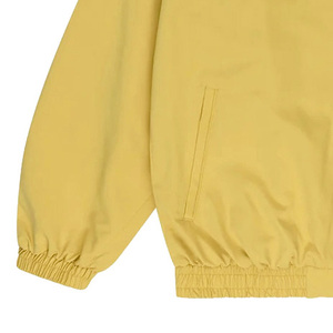 Custom Made Casual Styled Stand Collar <b>Track</b> <b>Jacket</b> Yellow Black Breathable Windproof Polyester Nylon Fabric Shell <b>Jacket</b> - Product Image 5
