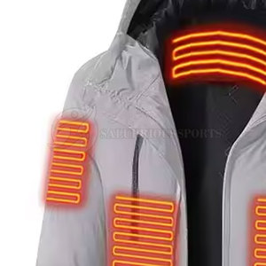 Best Quality Slim Self-<b>Heating</b> Men's <b>Jacket</b> Quick Dry Breathable Stand Collar High Street Style Customized Color Logo Pakistan - Product Image 4