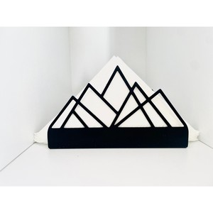 Porte-serviettes en métal noir de haute qualité accessoire de cuisine porte-serviettes cadeau de pendaison de crémaillère, boîte à mouchoirs pour Table à manger - Product Image 4