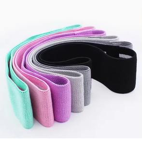 Ensemble de bandes de résistance en tissu avec logo personnalisé, bandes de résistance antidérapantes pour les fesses, les hanches, pour la salle de sport, le fitness, l'entraînement à domicile, le yoga et l'exercice - Product Image 2