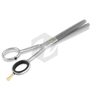 Tijeras de Entresacar Cabello de la Mejor Calidad, 32 Dientes, Acabado Mate, con Reposadactos Ajustable para un Entresacado Preciso en Salones de Belleza - Product Image 2