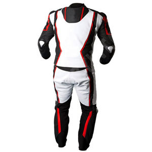 2025 personnalisé noir blanc en cuir véritable moto course costume hommes OEM respirant Anti-UV séchage rapide de haute qualité - Product Image 2