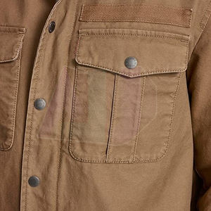 Chaqueta de Lona Moderna para Hombre, con Logotipo Frontal, Ligera y Duradera, para un Estilo Urbano y Comodidad Diaria - Product Image 6