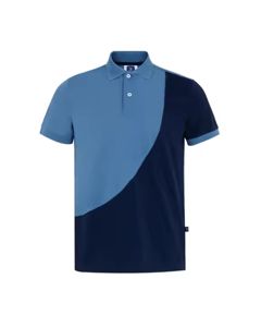 T-shirt d'affaires d'été à manches courtes polo pour hommes revers loisirs couleur unie broderie de mode T-shirt - Product Image 5