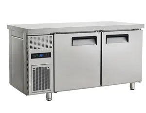 Établi commercial d'acier inoxydable sous le réfrigérateur de cuisine de refroidisseur de comptoir pour le réfrigérateur de cuisine d'hôtel et de restaurant