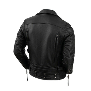 Chaquetas de Cuero Genuino para Hombre, Totalmente Personalizadas, al Por Mayor, Estilo Urbano, Ecológicas, Resistentes al Viento, a Bajo Precio - Product Image 5