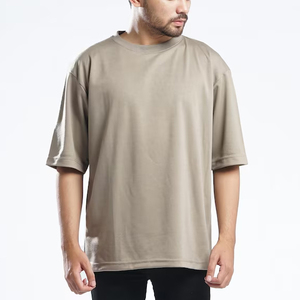 Tee-shirts Fabricant uni 100% coton T-shirts pour hommes Loose Fit Ringer Surdimensionné Solide Camiseta Imprimé T-shirt blanc pour hommes - Product Image 6