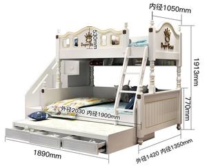 Castello principessa bambini mobili rosa camera da <span class=keywords><strong>letto</strong></span> <span class=keywords><strong>letto</strong></span> ragazza moderna casa ragazzo camera da <span class=keywords><strong>letto</strong></span> letti a castello in legno con scivolo - Product Image 6