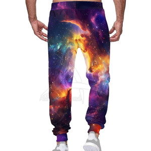 Pantalon de jogging décontracté pour homme, respirant, léger, coupe droite, taille mi-haute, sublimation - Product Image 3
