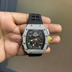 Montre mécanique en diamant Moissanite VVS de qualité supérieure Montre-bracelet personnalisée de style Hip Hop pour hommes et femmes Montre de luxe - Product Image 4