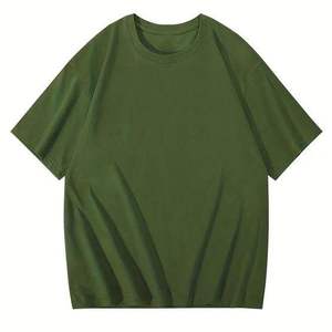 Nouveautés T-shirt en tricot à manches courtes pour hommes T-shirt personnalisé doux 100% coton T-shirt pour hommes coupe ample - Product Image 5