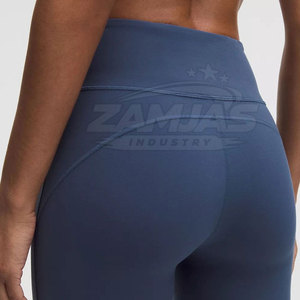 Pantalones de yoga de diseño personalizado para mujer, talla grande, hechos de spandex y poliéster, pantalones ajustados de yoga de estilo único para mujer - Product Image 5