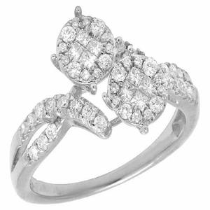 Elegante anillo de compromiso de moissanita en plata de ley 925 con piedras laterales Iced Out Wedding Band EE. UU. Joyería popular - Product Image 5