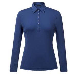 Elegante Camisa de Polo de Manga Larga para Mujer, para Montar a Caballo, Tejido Transpirable y Ligero, Cómodo para Entrenamiento al Aire Libre y Deportes - Product Image 2