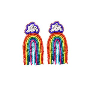 Perles de verre faites à la main serpent boucle d'oreille broderie perles de verre serpent boucles d'oreilles de l'Inde à la main boucle d'oreille pour les femmes et les filles - Product Image 6