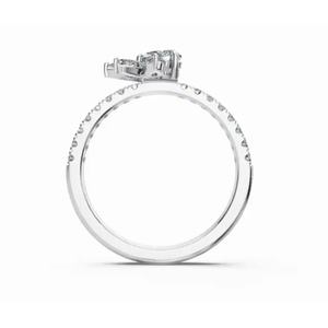 Anillo de Diamantes de Diseño de Corazón con Pétalos de Lujo, el Más Vendido, 1.013 Ct, Oro de 9, 14 y 18 Quilates, Proveedor Mayorista OEM - Product Image 4