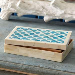 <b>Boho</b> Decor Eco friendly Best Design Bone Inlay Jewelry Box/Bone Inlay Indian Handcrafted Design Jewelry Storage - Product Image 1