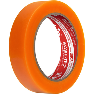 Cinta de Enmascarar WASHI-TEC Premium Goldkrepp 3808, 50 m de Longitud, 30 mm de Ancho, Color Naranja Liso, Rollo KIP, Paquete de 8 - Product Image 3