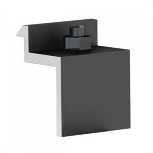 Abrazadera de extremo Unirac SM B de aluminio anodizado oscuro para módulos de 30-32 mm, 1 unidad - Product Image 1