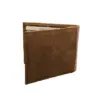 Dompet Pendek Kulit Asli Berkualitas Terbaik dengan Perlindungan RFID untuk Penggunaan Sehari-hari, Tempat Kartu Kredit dan Debit Kasual untuk Pria