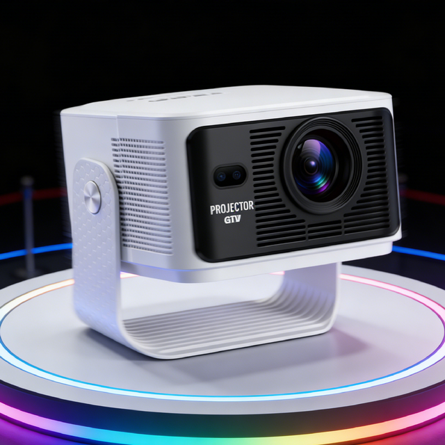 NEW Omikai HY350 Max LED Projector 1080P 500 Lumens Portable Home 5.0 Android 11 Built-in Speakers for Remote 8GB Storage