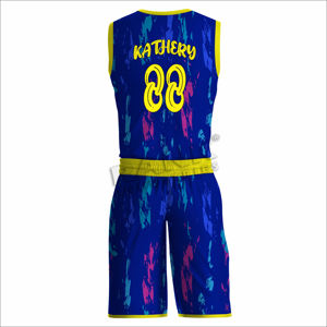 Uniforme de basket-ball unisexe avec maillot et short imprimés de logo personnalisé pour l'entraînement et les jeux - Product Image 3