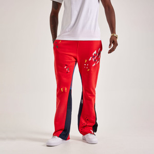 Red Color Top Quality Flared Sweatpants 100% Cotton Fleece 380gsm Best Quality Jogger Sweat-Pants with Pocket For Men - Product Image 2