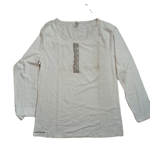 Conjunto de pijama de manga larga con estampado de pantalla supersuave de algodón 100% y parte inferior sólida para damas jóvenes, conjunto de ropa de dormir para mujer - Product Image 1