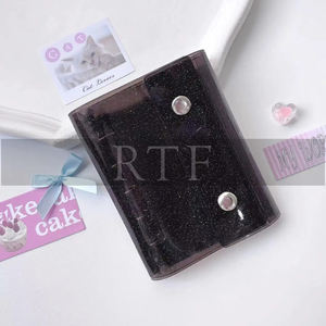 Simple Style KPOP PVC Transparent Loose Leaf Binder Card Bagboy Ins M5 Planner Notebook Luxury Zipper Closure <b>Pouch</b> - Product Image 2